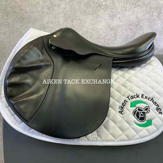 2004 Butet L-Seat (Semi Deep) Close Contact Jump Saddle, 18" Seat, 2.25 Flap, Medium Tree, Foam Panels