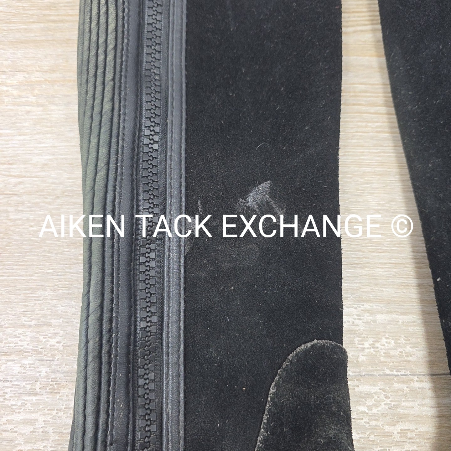 Ovation Suede Half Chaps, Black, Size 8 - 10 Tall