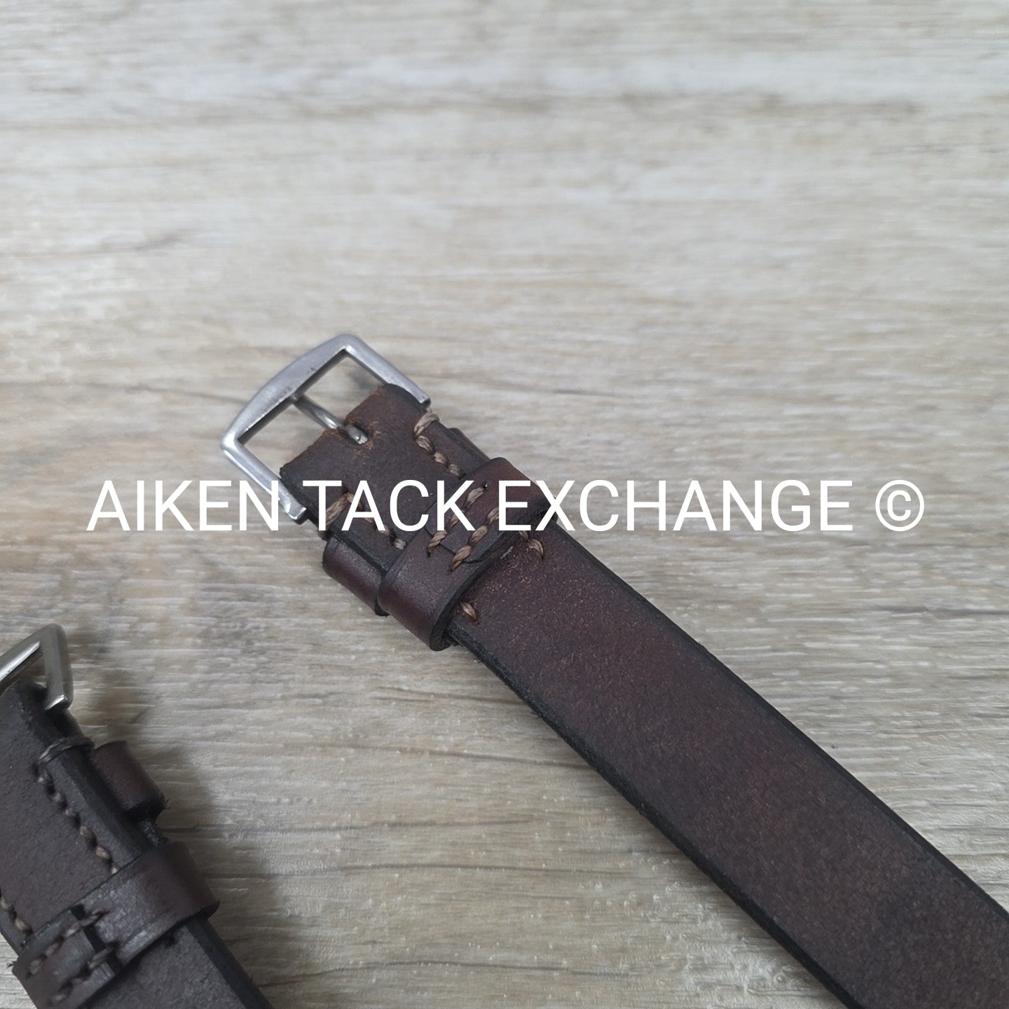 Made In England Wide Cheek Pieces, Brown, Oversize