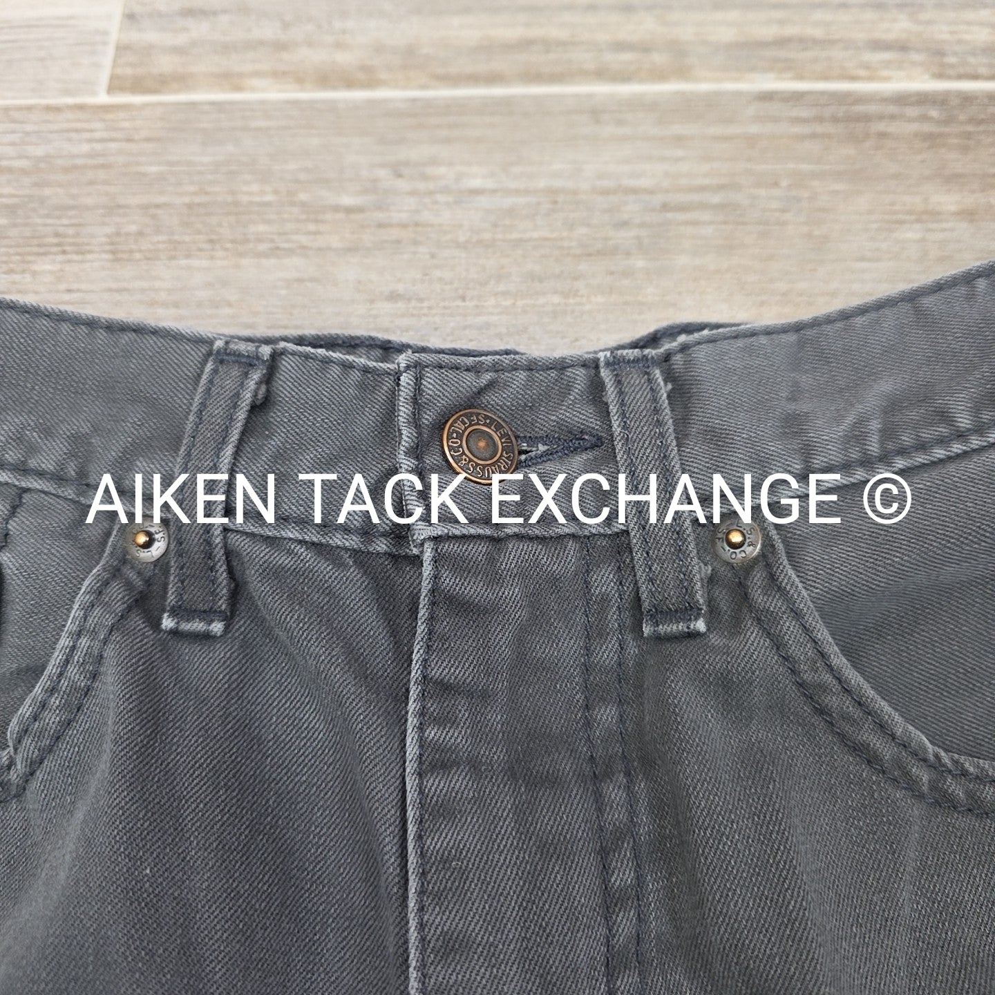 Levi Strauss Grey Denim Jeans, Men's 31 x 30