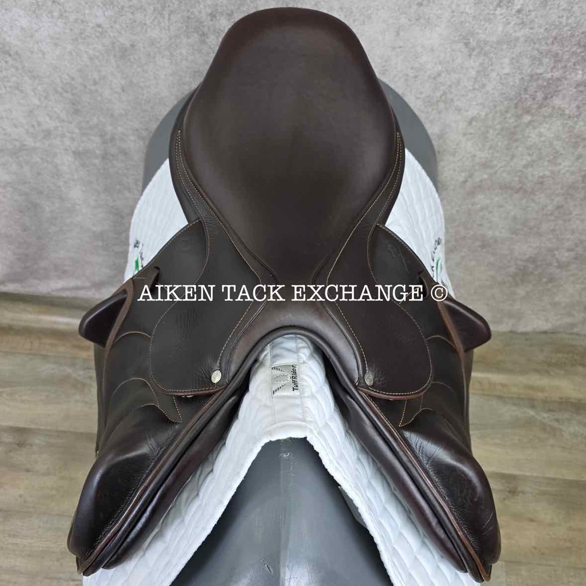2018 Antares Evolution Monoflap Jump Saddle, 18" Seat, 2AAB Flap, M/MW Tree, Foam Panels, Full Buffalo Leather
