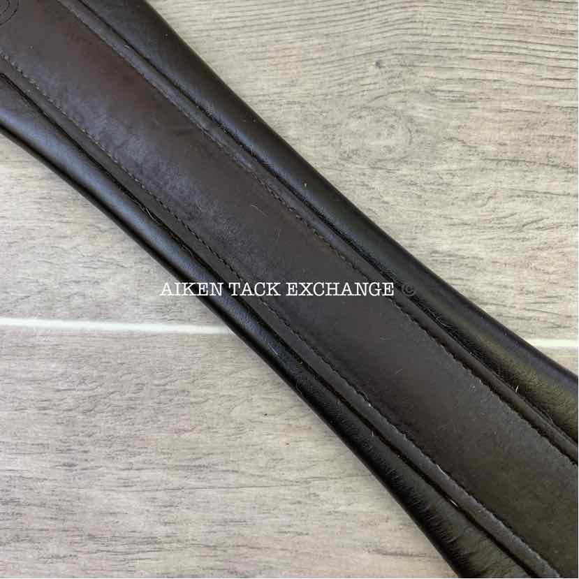 CWD Hunter Classic Leather Girth with Double End Elastic, Brown, 50"