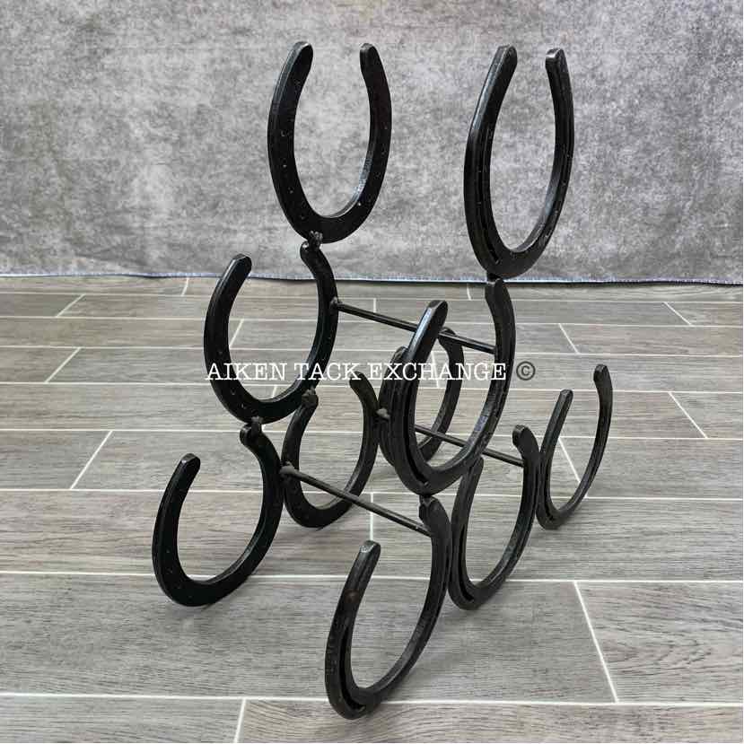 Horseshoe Wine Rack/Decor Piece