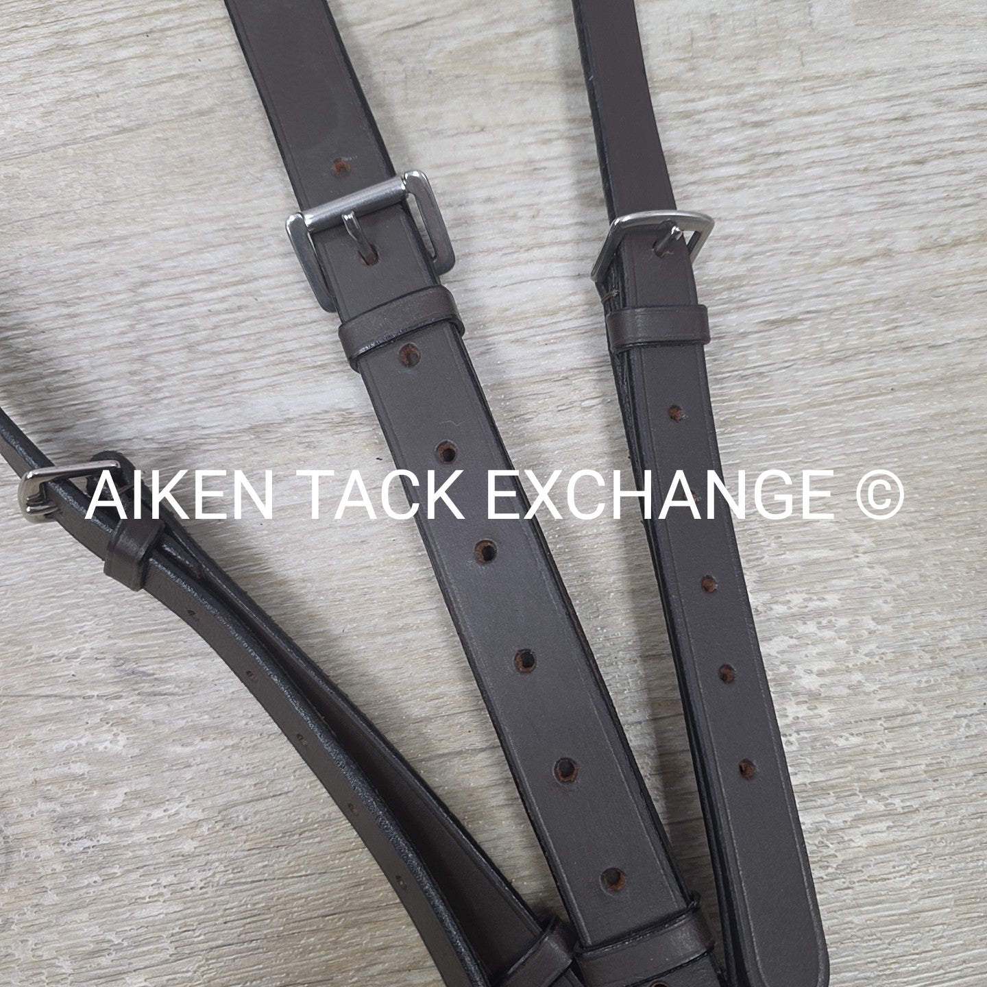 HDR Flat Breastplate with Standing Martingale Attachment, Havana, Oversize
