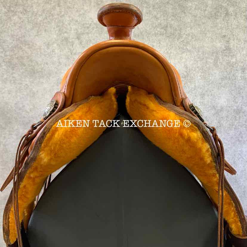 **SOLD** Mckenna Saddlery Western Saddle, 16" Seat, Regular Tree - Semi QH Bars, Comes with Breastplate