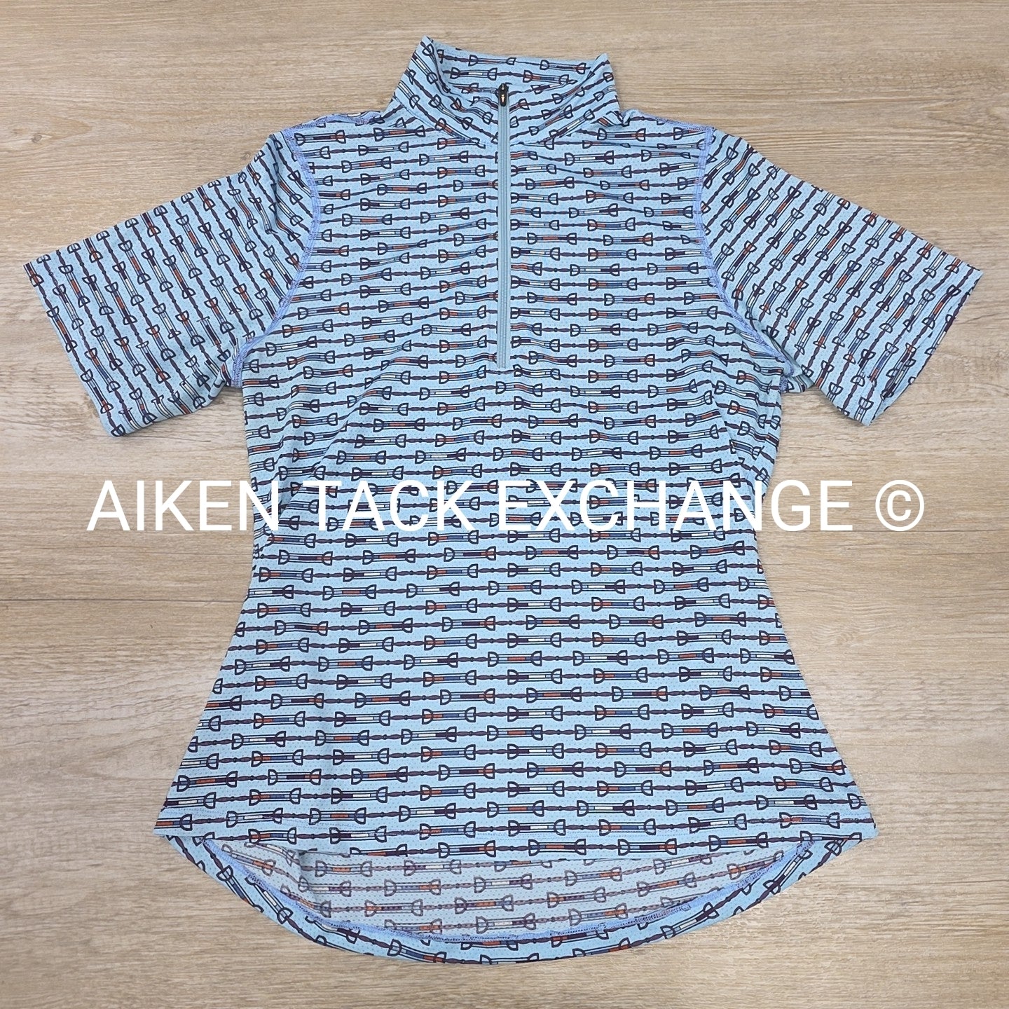 Kerrits Quarter Zip Short Sleeve Shirt, Women's Medium