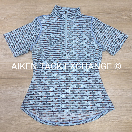 Kerrits Quarter Zip Short Sleeve Shirt, Women's Medium