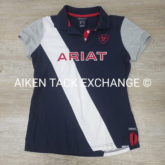 Ariat Short Sleeve Polo Top, Size Medium