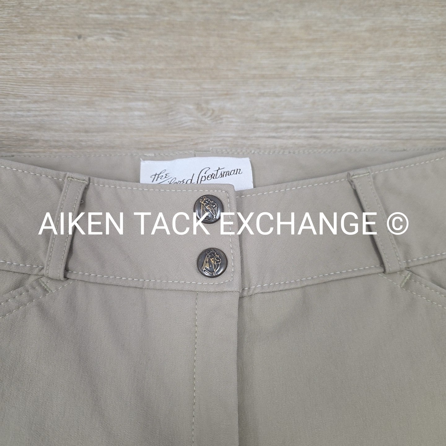 Tailored Sportsman Trophy Hunter Knee Patch Breeches, Size 28