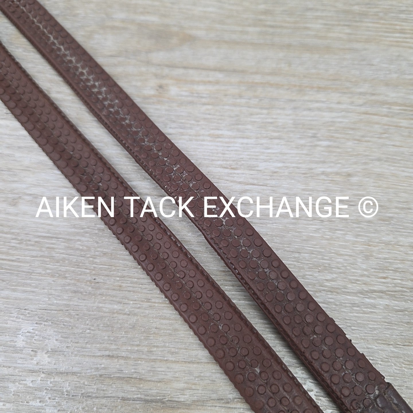 Schockemohle Rubber Reins, Brown, 56"