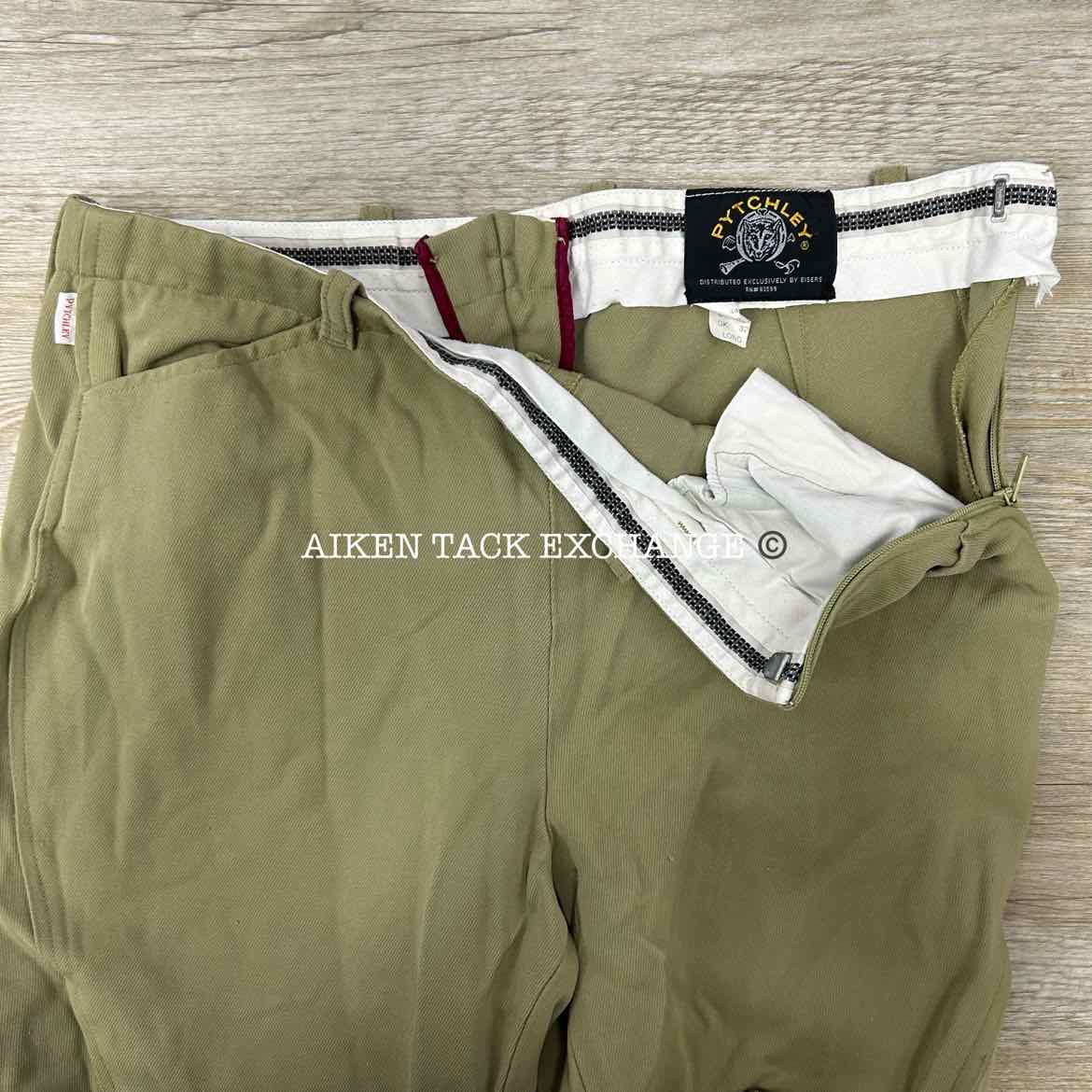 Pytchley Size Zip Knee Patch Breeches, Size 32 (has blemishes)