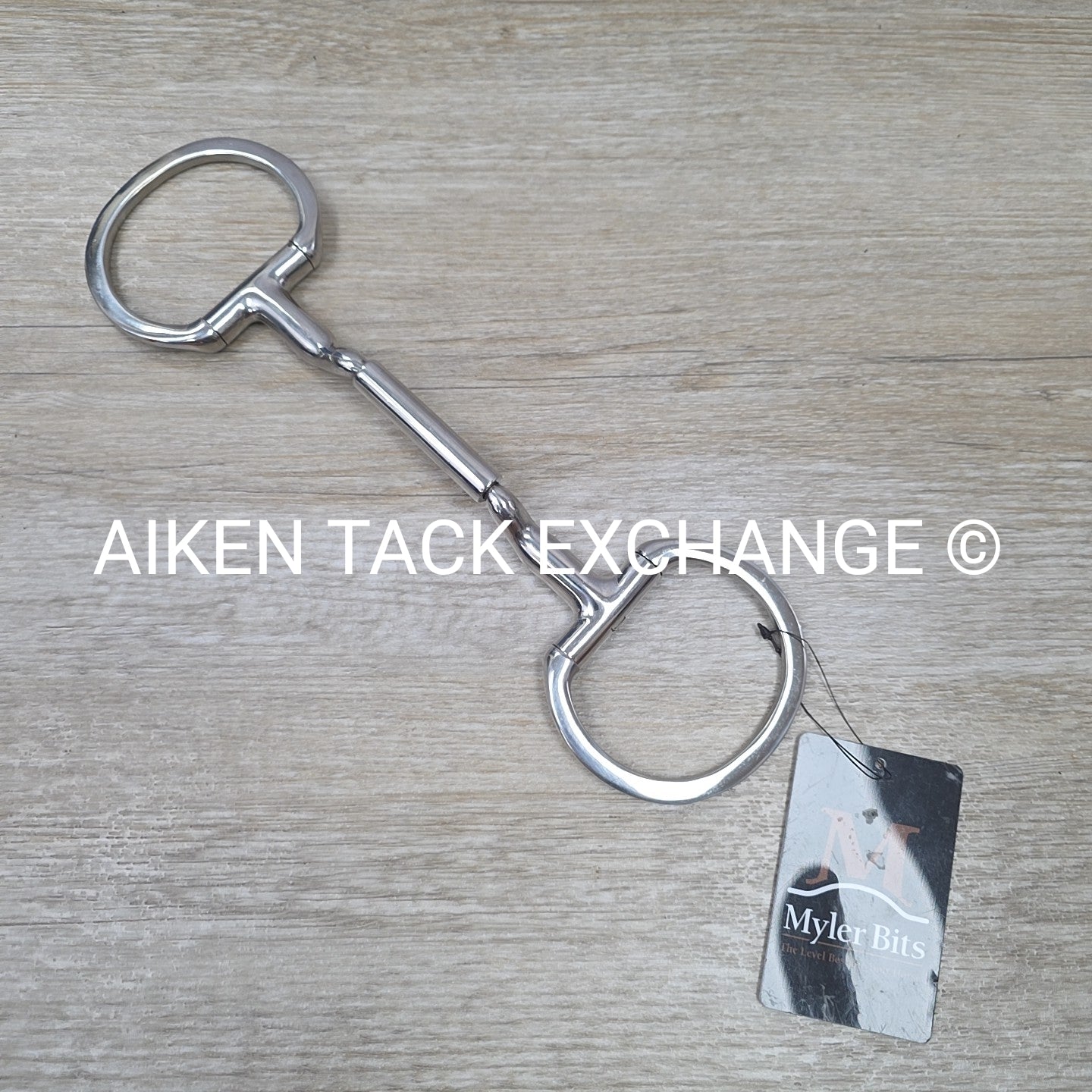 Myler Eggbutt without Hooks Forward Tilt Ported Barrel Bit MB 36 6"