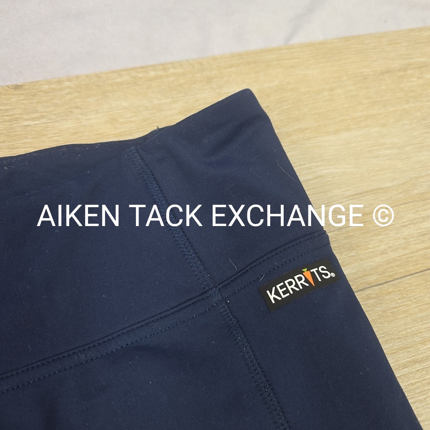 Kerrits Fleece Lite Silicone Grip Knee Patch Tights, Size Medium