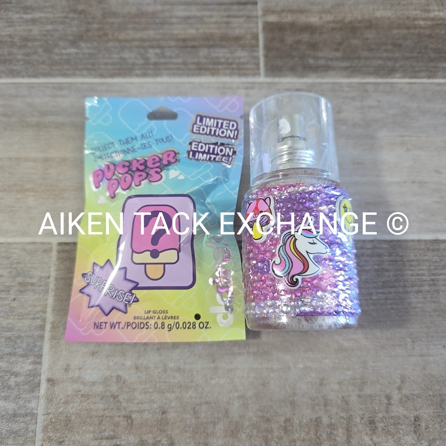 Claire's Body Care Bundle - 1 Pucker Pop Lip Gloss, 1 Grape Body Mist