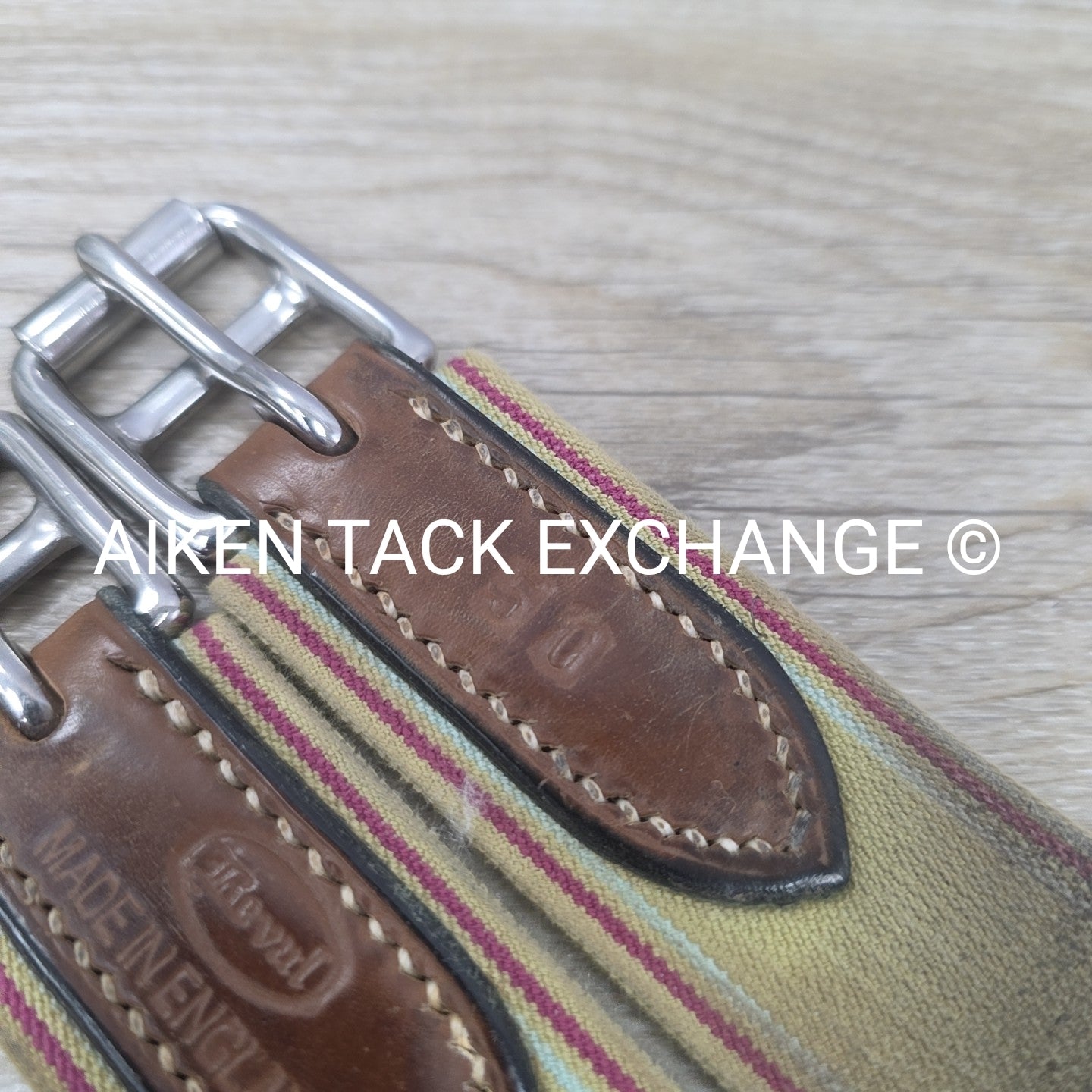 Beval Fleece Lined Girth with Single End Elastic, Brown, 50"