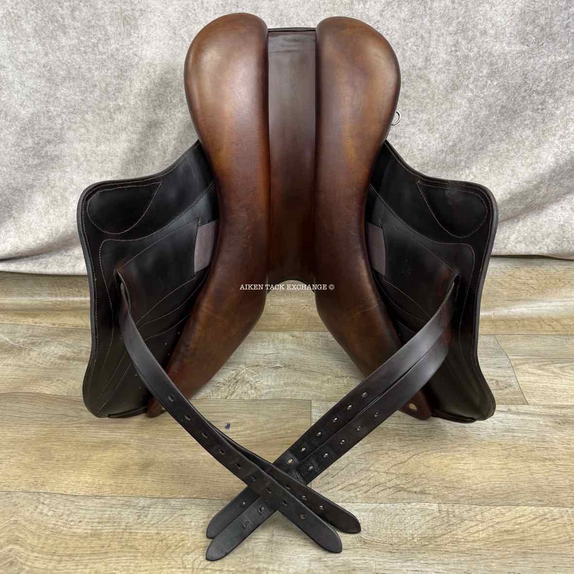 2020 Stackhouse Monoflap Jump Saddle, 17.5" Seat, Medium Tree