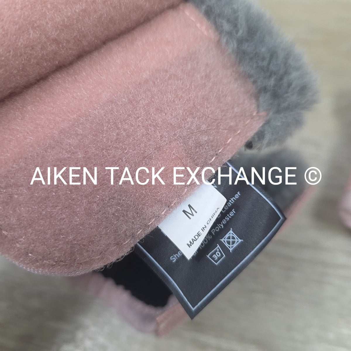 Equestrian Stockholm Fur Lined Bell Boots, Size Medium