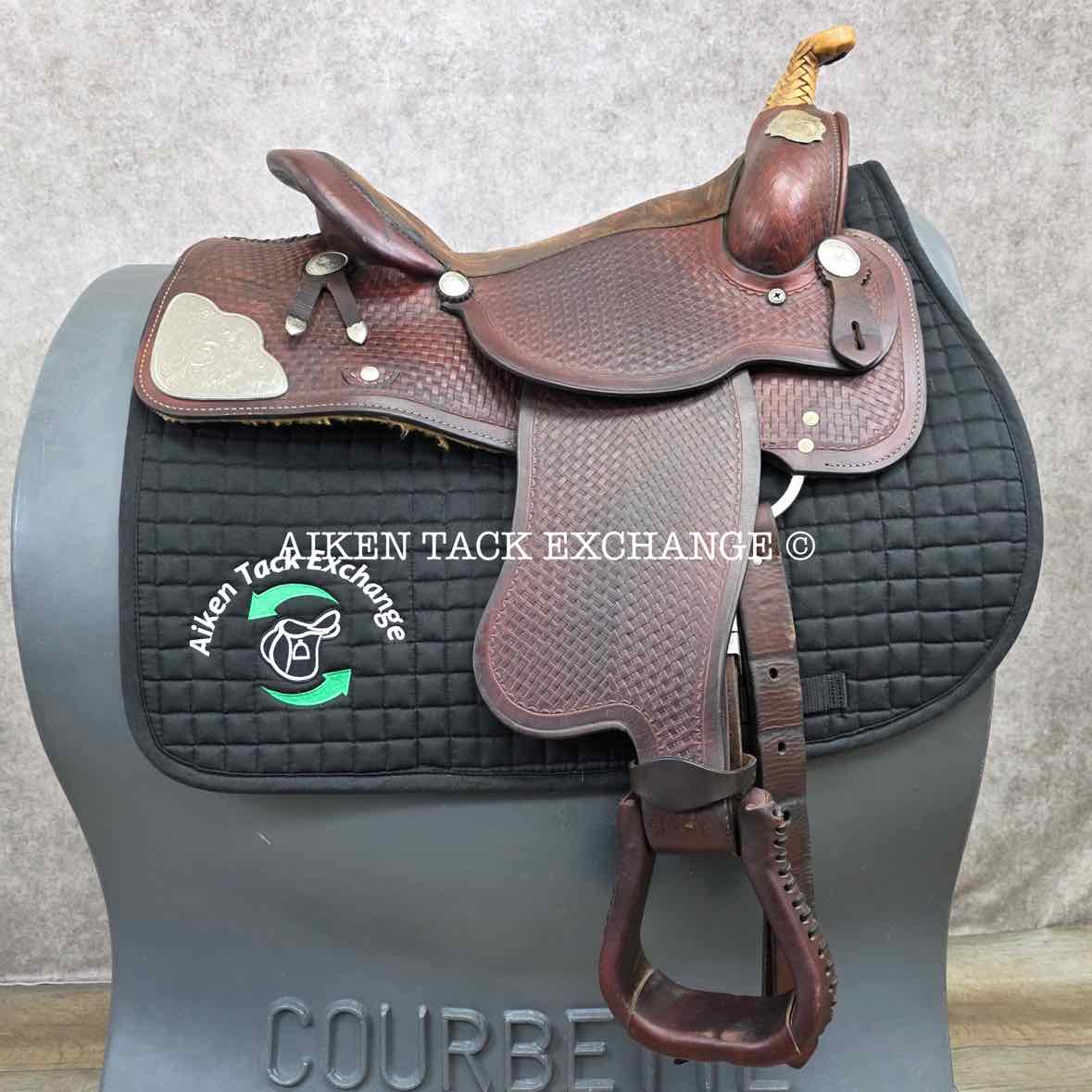 **SOLD** Circle M Western Saddle, 15.5" Seat, Wide Tree - Full QH Bars