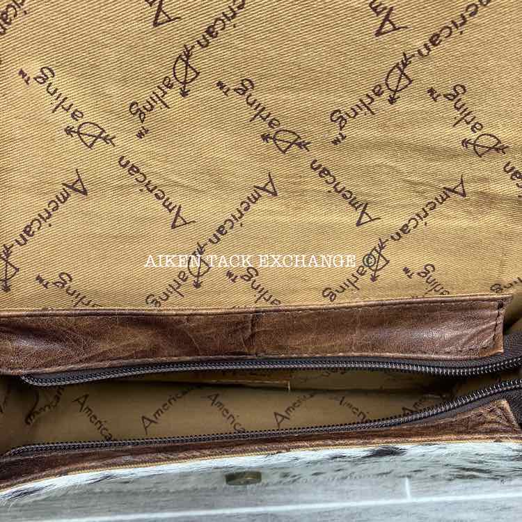 American Darling Tooled Leather & Hair On Hide Cross Body Handbag