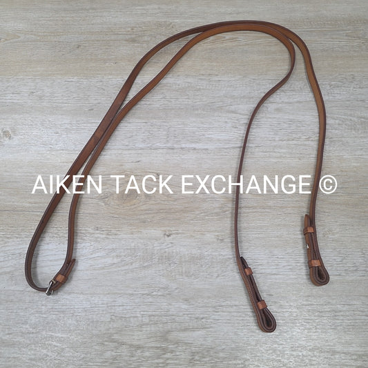 The Tackeria Flat Reins, Brown, 53"