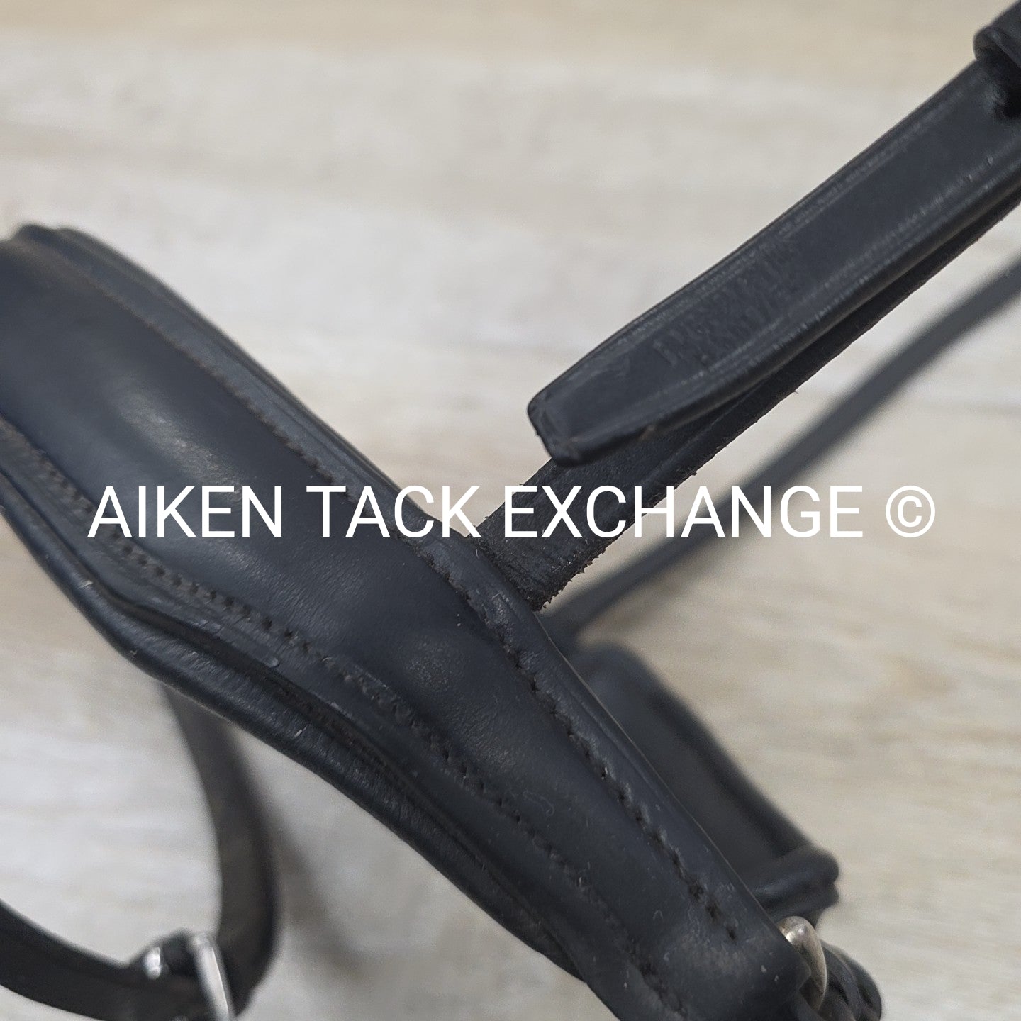 Passier Crank Noseband with Flash, Black, Size Full