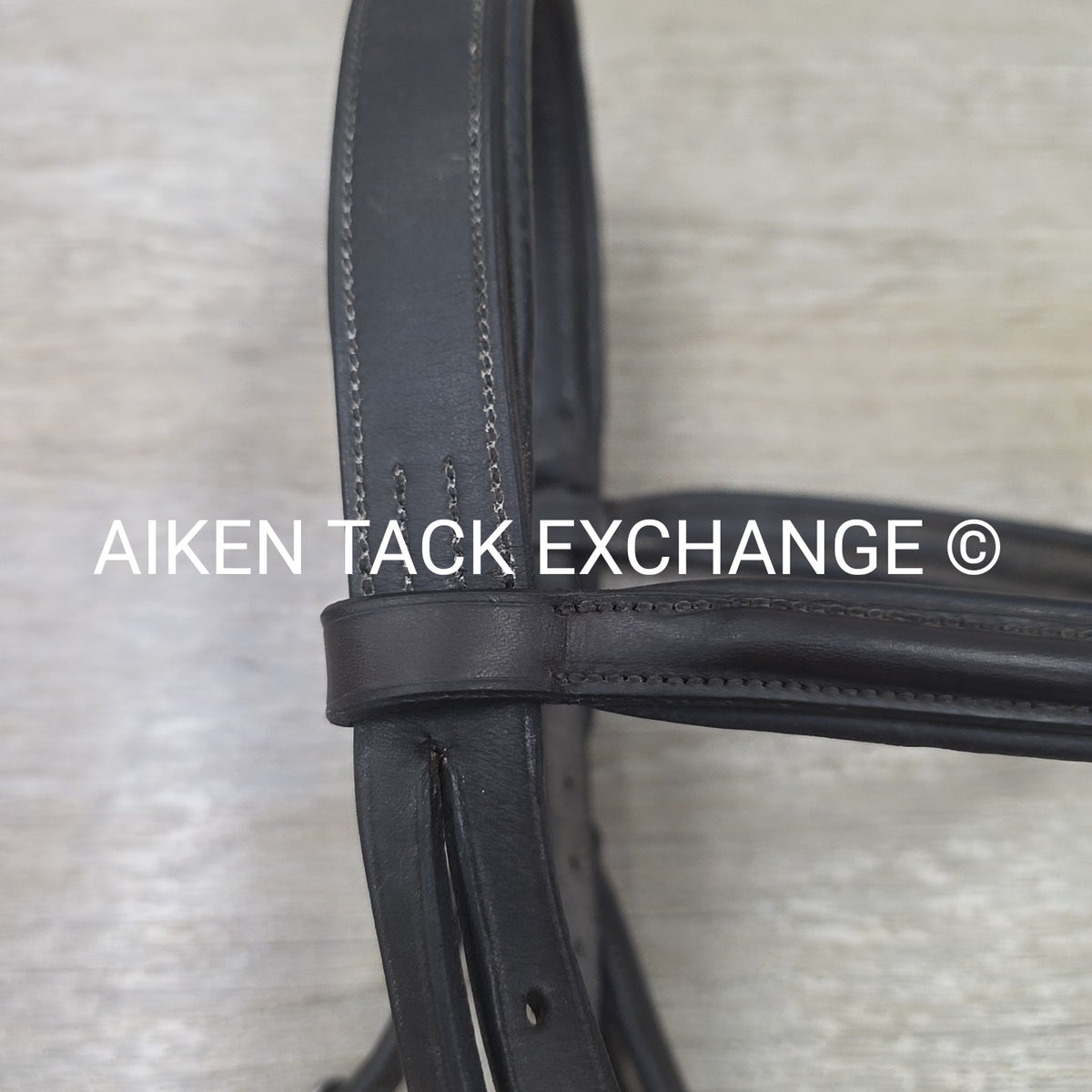 Avalon Plain Raised Bridle, No Noseband, No Reins, Brown, Size X-Full