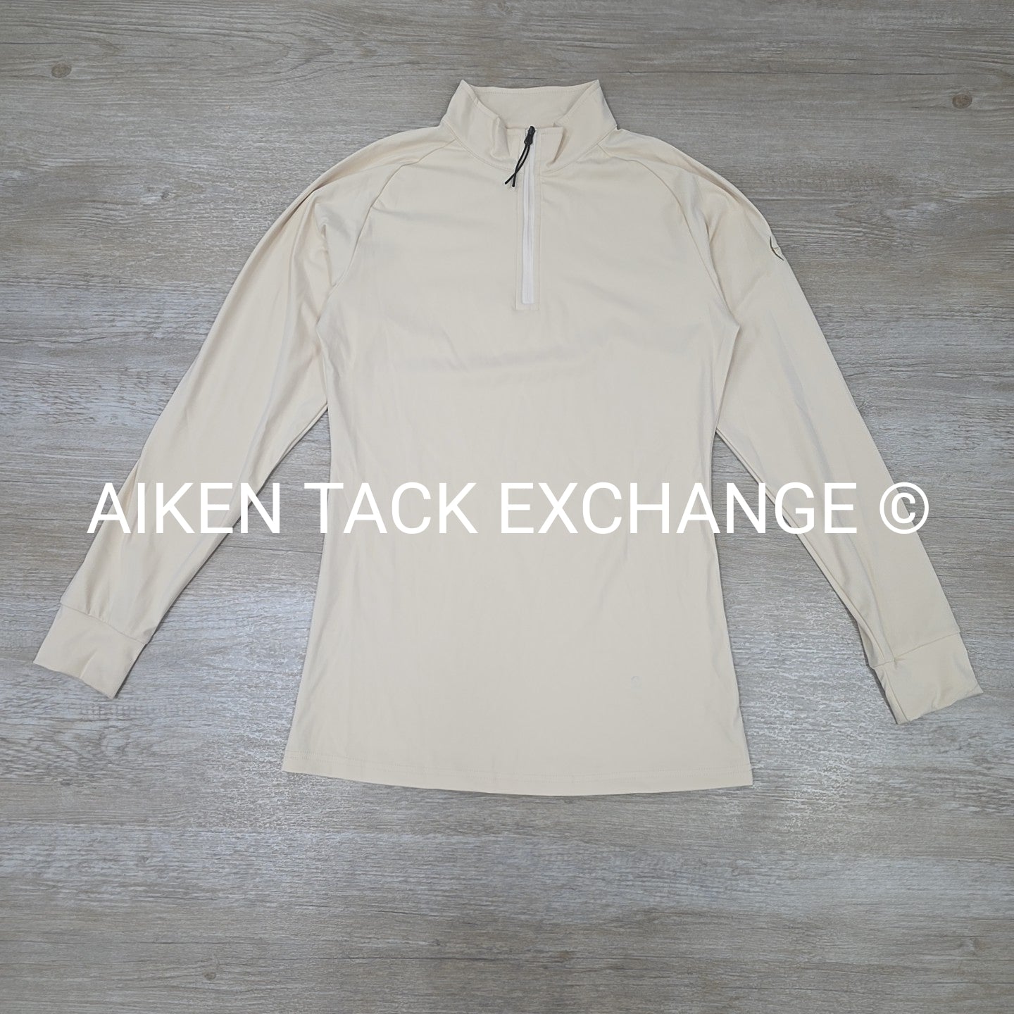 Halter Ego Jaqueline 1/4 Zip Long Sleeve Schooling Top, Women's Large
