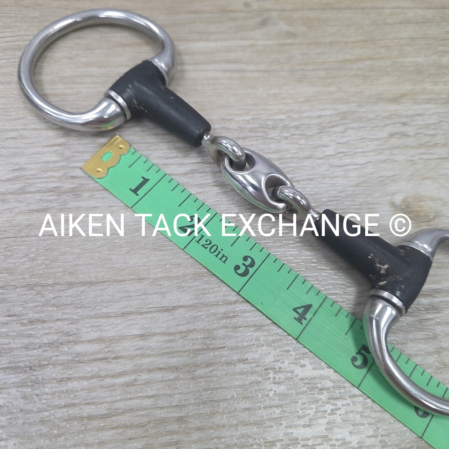 Double Joint Rubber Eggbutt Pony Bit 4.25"
