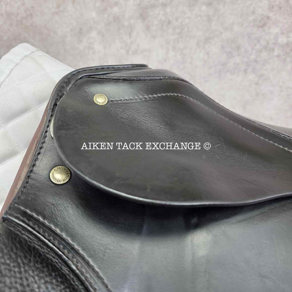 2000 Passier Young Champ Dressage Saddle, 16" Seat, Short Flap, W/XW Tree, Wool Flocked Panels