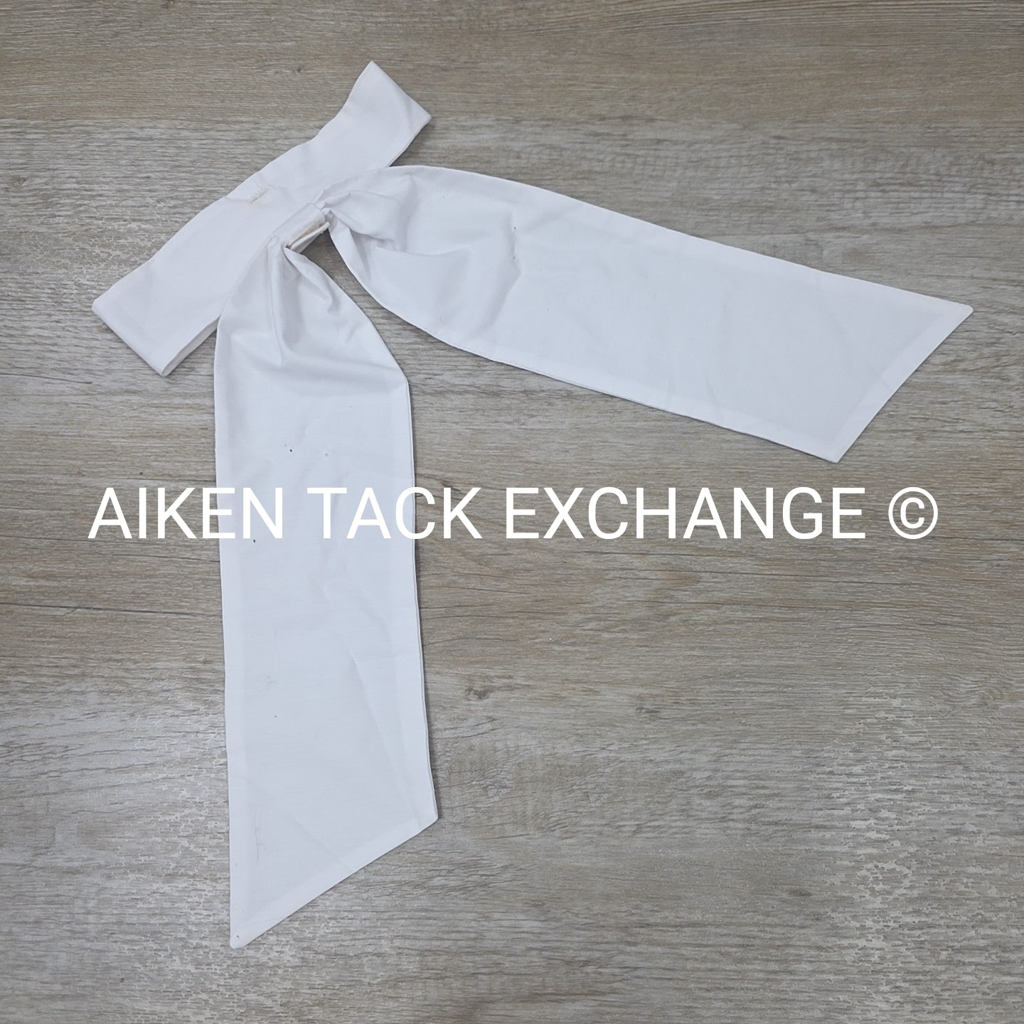 Pre-Tied Stock Tie, White