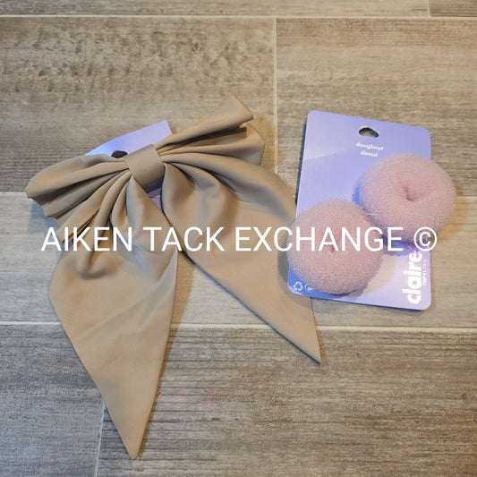 Claire's Hair Bundle - 2 Donuts, 1 Hair Clip