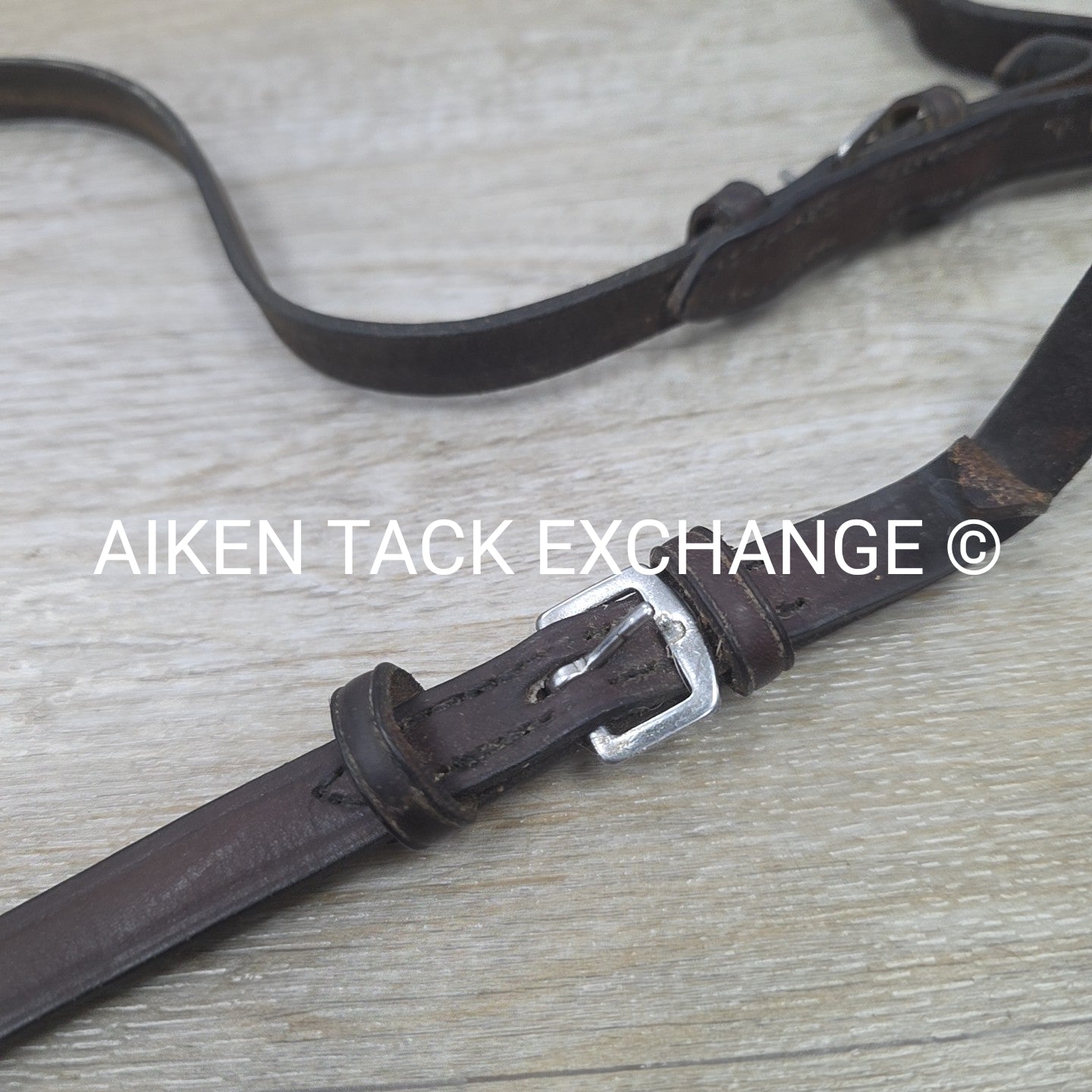 Tory Leather Braided Reins, Brown, 60"