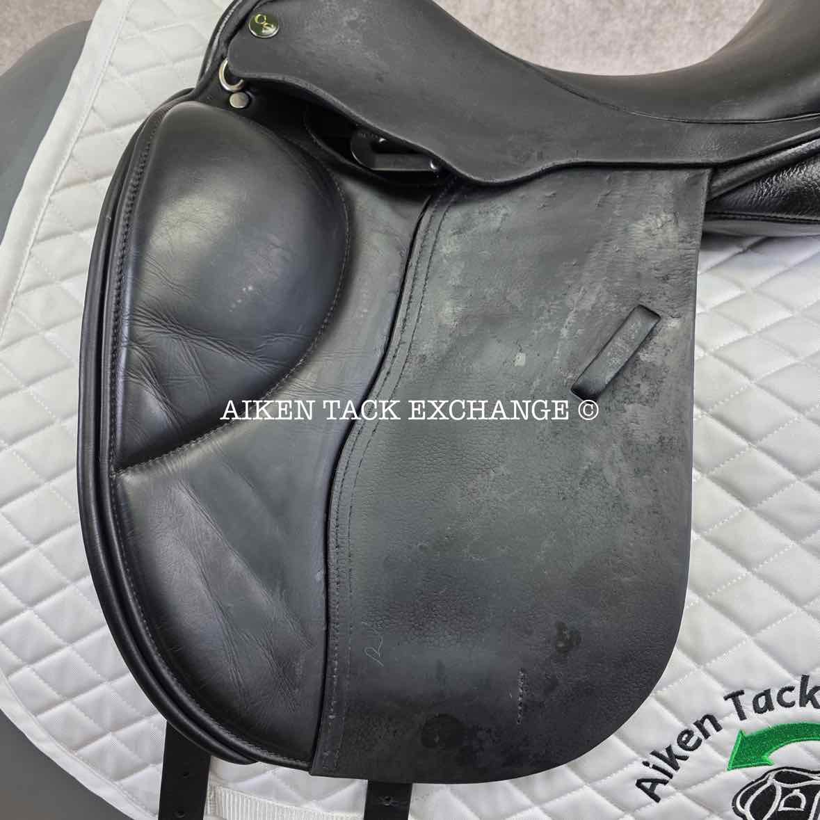 Cardanel Olympik MK2 Dressage Saddle, 17" Seat - Short Flap, Medium Narrow Tree, Wool Flocked Panels