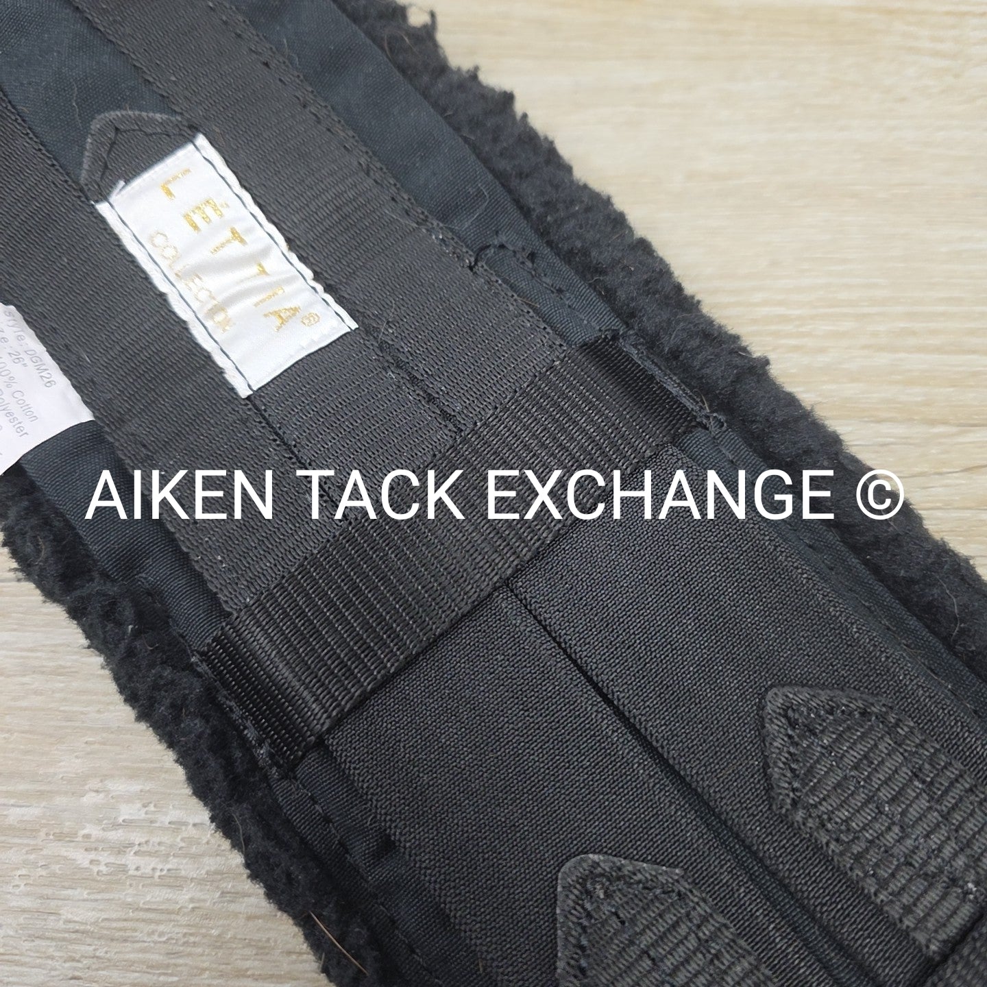 Lettia CoolMax Dressage Girth, Black, 26"