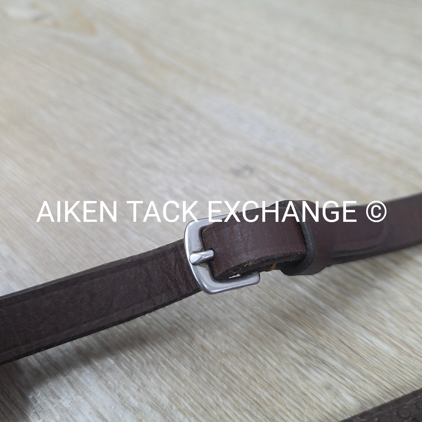 Bobby's English Tack Rubber Reins, Brown, 54"