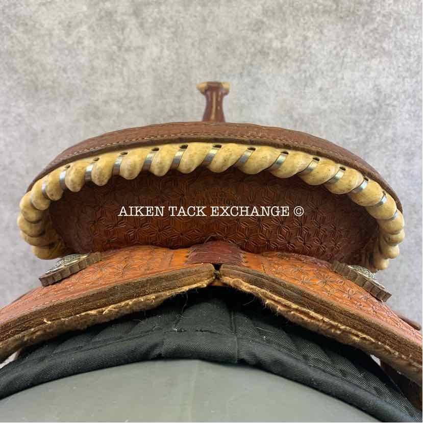 Cactus Saddlery Barrel Racing Trophy Western Saddle, 14" Seat, Wide Tree - Full QH Bars