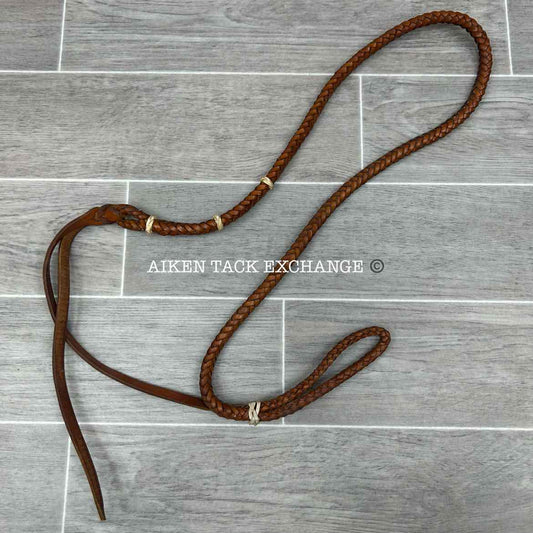 Braided Leather Over & Under Whip