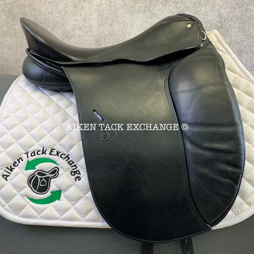 2002 Schleese JES Elite Dressage Saddle, 18.5" Seat, Medium Tree, Wool Flocked Panels