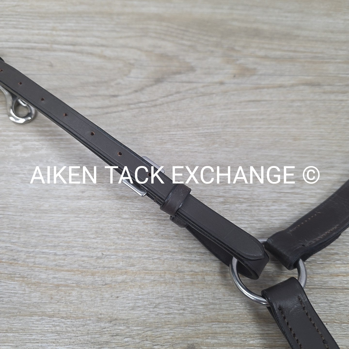 HDR Flat Breastplate with Standing Martingale Attachment, Havana, Oversize