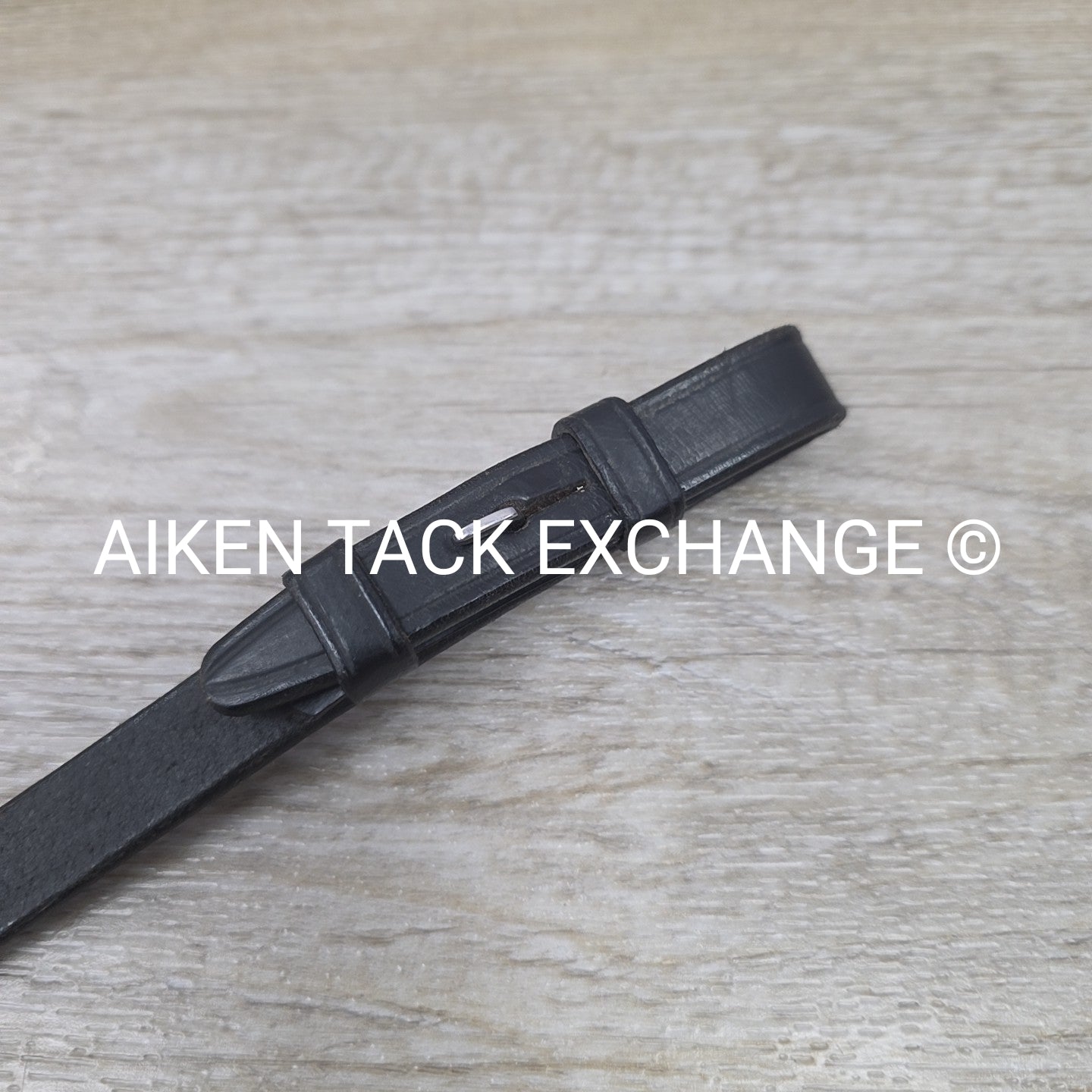 Flat Laced Reins, Black, 56"