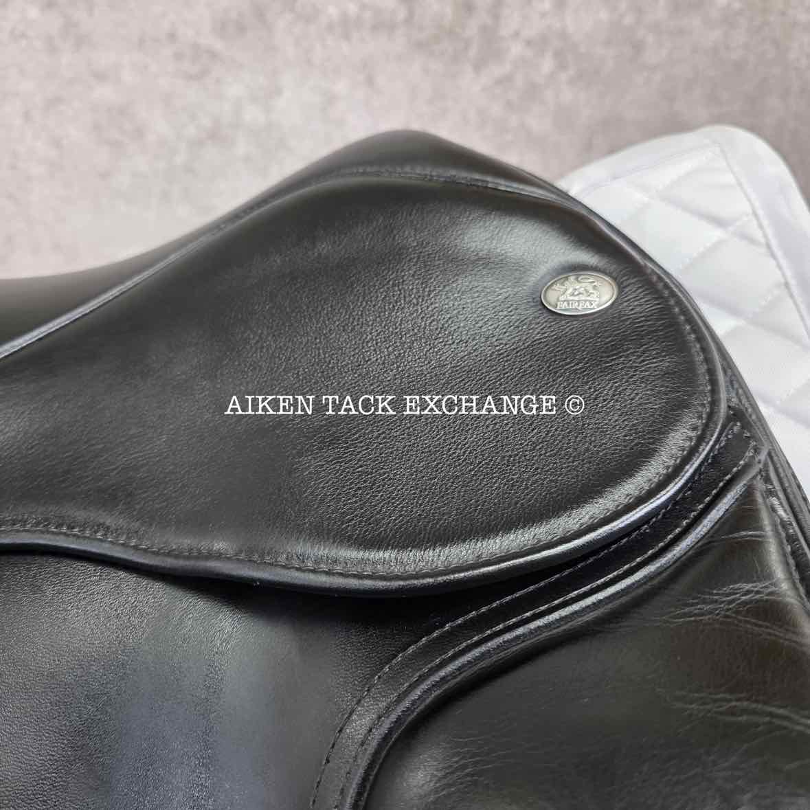 **SOLD** 2019 Fairfax Classic Cupped Flap Dressage Saddle, 17" Seat, Adjustable Tree - Changeable Gullet, Wool Flocked Panels