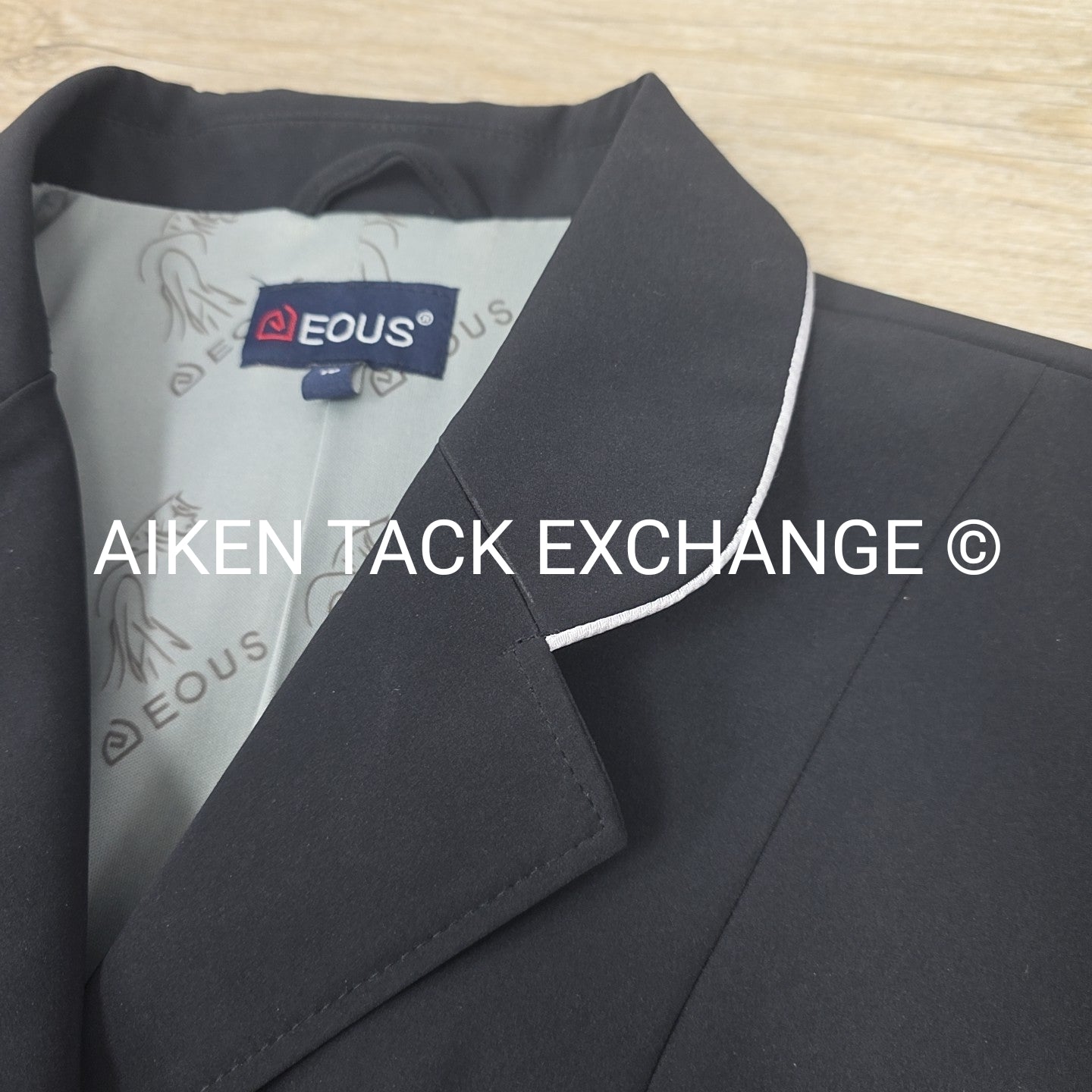 EOUS Dressage Show Coat, Black, Machine Washable, Women's Size 16