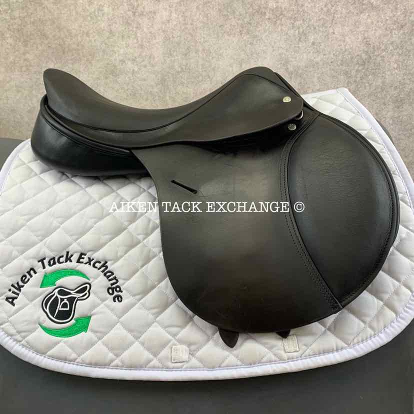 2017 Stackhouse Close Contact Jump Saddle, 16.5" Seat, Short Flap, Medium Narrow
