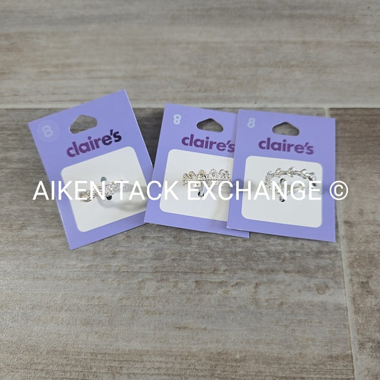 Claire's Rings (3) - Size 8