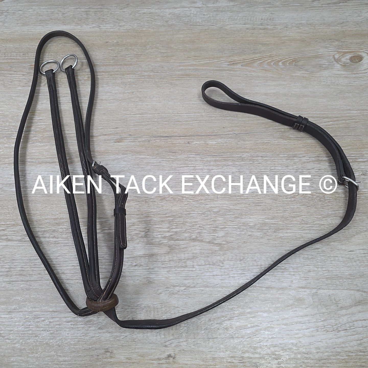 Aramas Fancy Stitched Raised Running Martingale, Brown, Size Full