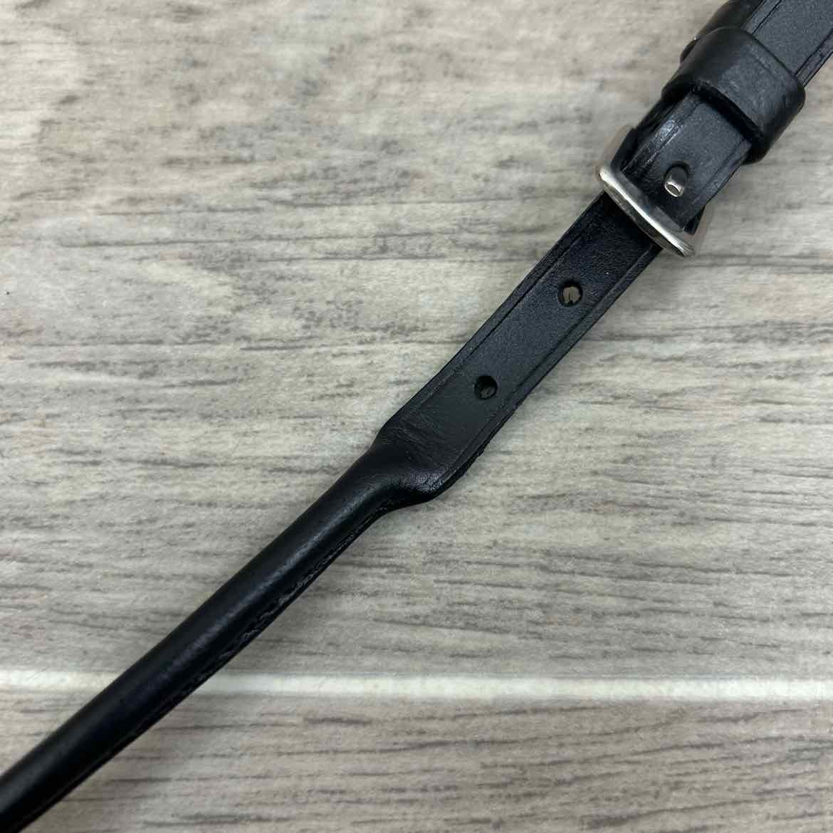Leather Lip Strap, Black