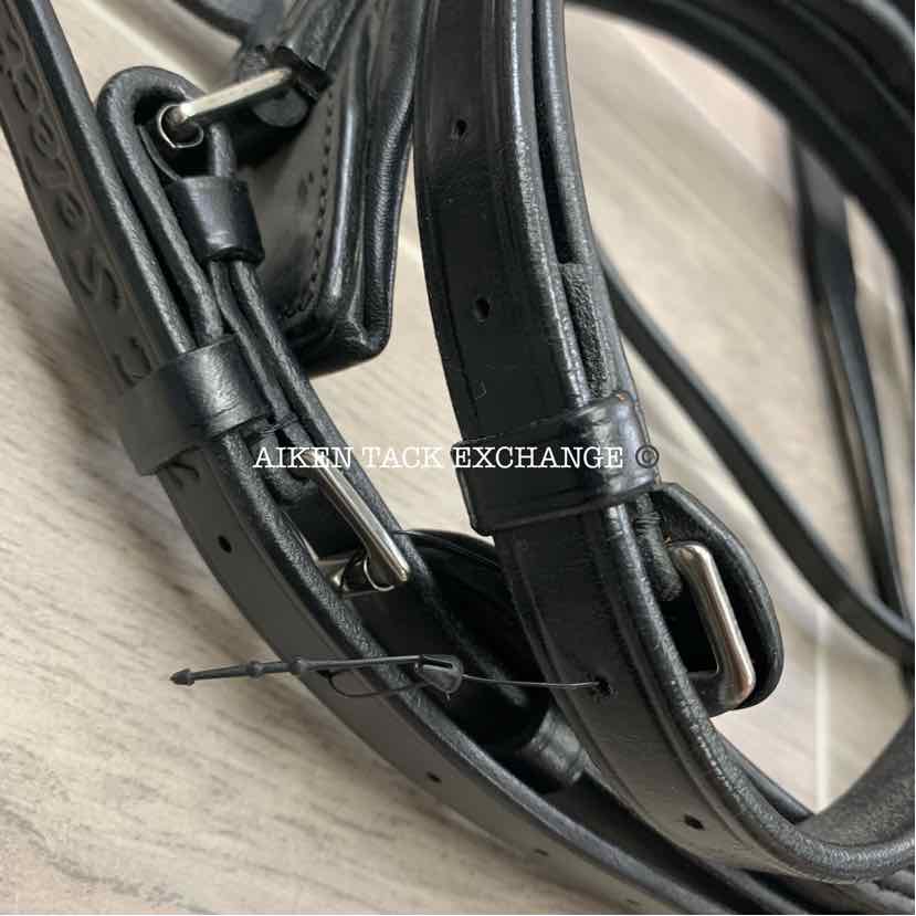 KL Select KL Italia Pirouette Flash Dressage Bridle with Reins, Oversize