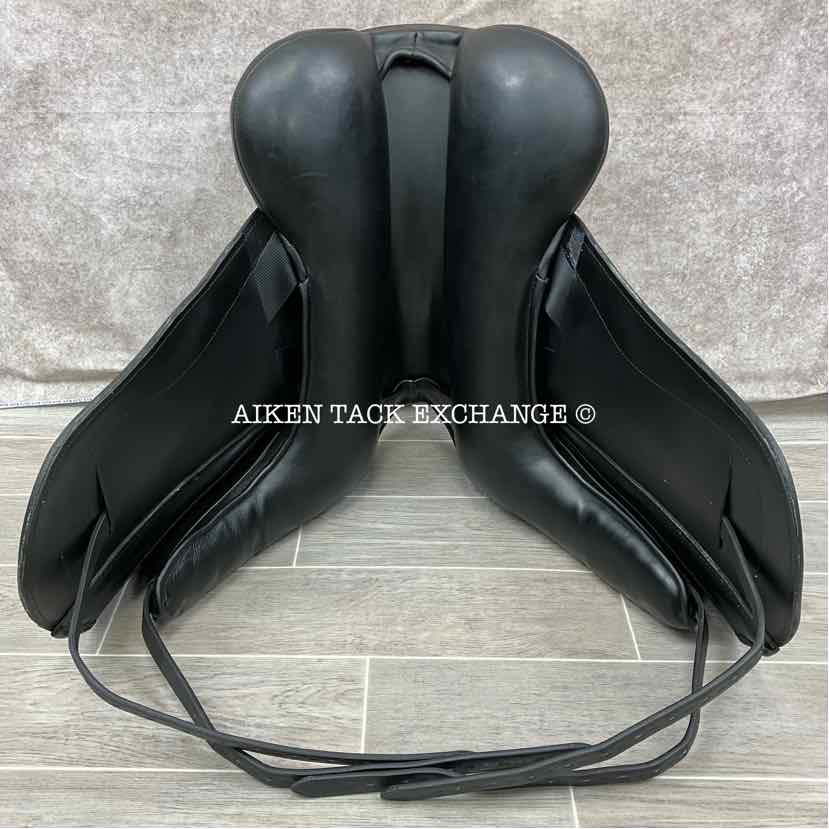 2017 Custom Saddlery Advantage Monoflap Dressage Saddle, 17.5" Seat, Adjustable Tree, Wool Flocked Panels