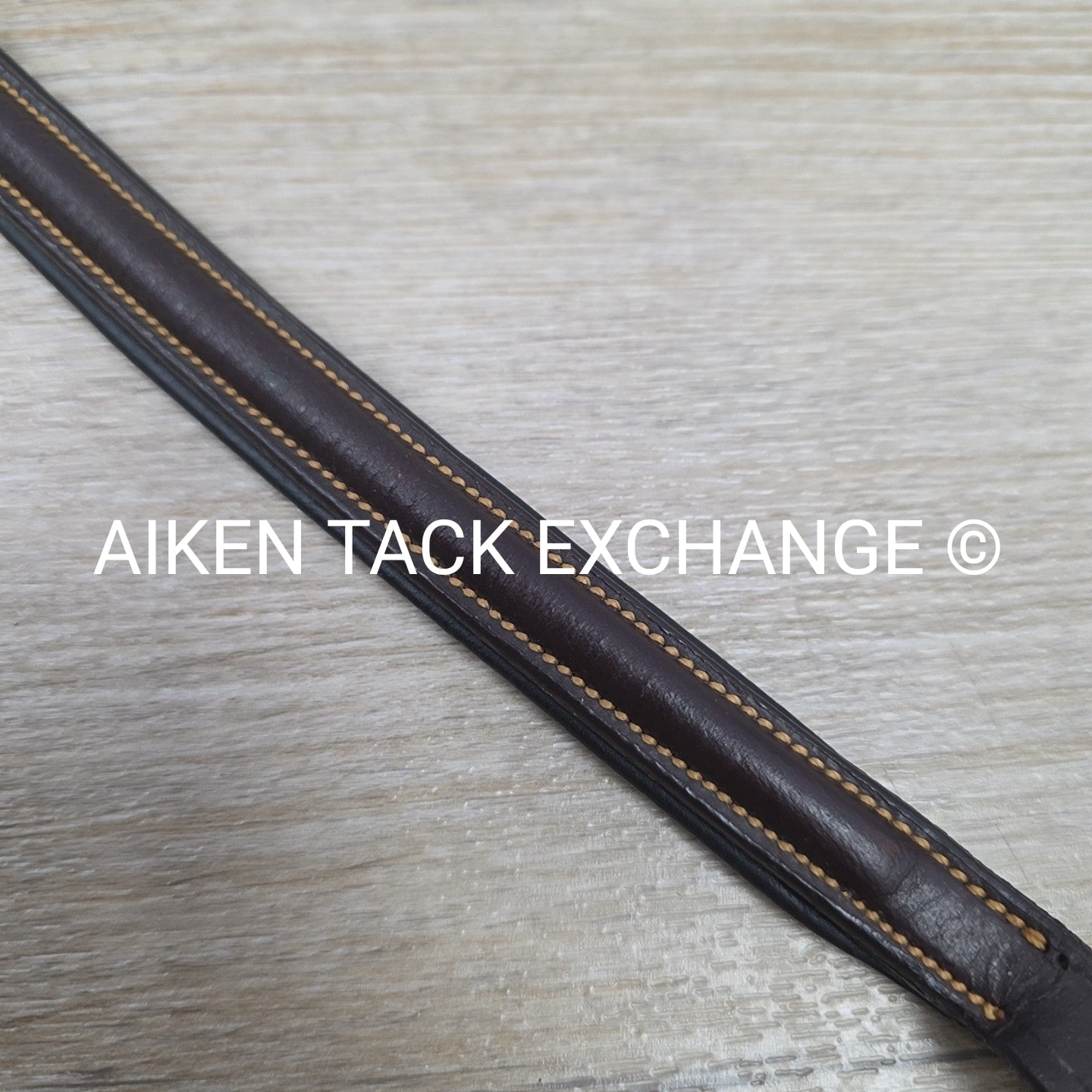 Padded Raised Browband, Black, Size 15"