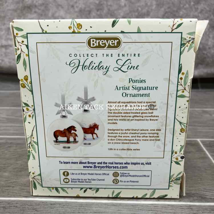 Breyer Artist Signature Glass Ornament